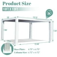 thumbnail image 6 of Domi Outdoor Louvered Pergola 10'×13', Aluminium Pergola with Adjustable Roof, Hardtop Gazebo for Patio, Deck, Garden, Yard, Beach(White), 6 of 7