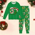 thumbnail image 2 of 67 shirt B'oys Themed Long Sleeve Pajama Cozy Holiday Print Loungewear For K'ids Festive Family Sleepwear Outfit Soft Blend Two Piece Pajamas For C'hildren, 2 of 3