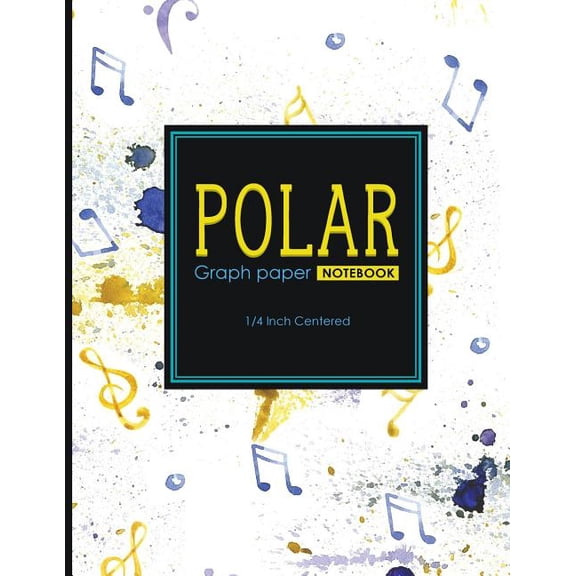 Polar Graph Paper Notebooks: 1/4 Inch Centered: Polar Graph Paper Notebook: 1/4 Inch Centered: Technical Sketchbook For Engineers and Designers, Music Lover Cover, 8.5 x 11, 100 pages (Paperback)