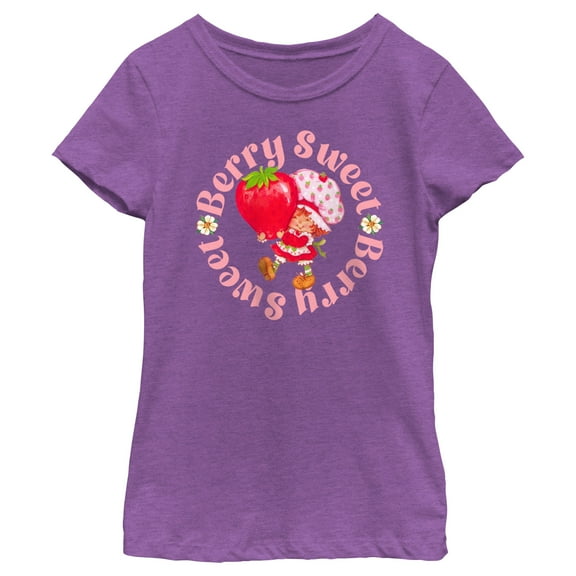 Girl's Strawberry Shortcake Sweet Center Berry  Graphic T-Shirt