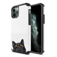 thumbnail image 1 of FINCIBO Hybrid Case Hard Plastic TPU Slim Back Cover for Apple iPhone 11 Pro 5.8" 2019, Black Bombay Kitten Cat, 1 of 8