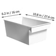 thumbnail image 2 of FONDOTIN 2pcs Sorting Storage Boxes With Label Practical Organizing Containers For Kitchen Bathroom And Home, 2 of 8
