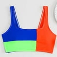 thumbnail image 3 of Kiijoy Girls Color Block Bikini Swimsuit Square Neck Quick Drying Swimwear Set, Sizes 12-16, 3 of 6