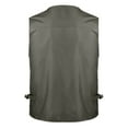 thumbnail image 4 of Lenago Jackets Size L-5XL,Men's Lightweight Jackets Full Zip Up Light Coat Laydown Collar Jacket Outdoor Fishing Jacket with Zip Pockets Sleeveless Stand-up Collar Top Waistcoat, 4 of 7