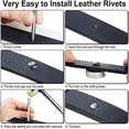thumbnail image 4 of 340 Sets Leather Rivet Kit Rivets Leather Double Hat Rivets Apparel Fabric for Repairing Clothes Shoes Bags Belts C,1 set x leather rivets,Gun Black, 4 of 6