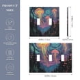 thumbnail image 2 of Yayeee Toggle Light Switch Wall Plate 3-Gang 6.37"x4.48" Decorative Outlet Cover, Psychedelic Jellyfish, 2 of 7