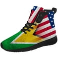 thumbnail image 5 of Aidianart Womens Guyana Flag High Top Sneakers High Top Shoes Size 13, 5 of 5