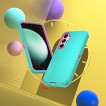 Galaxy S23 FE 5G 2023 Case, Defender Phone Case For Samsung Galaxy S23 FE 5G 2023 6.4",Takfox Heavy Duty Shockproof Rugged Rubber Full Body Protective, 3 in 1 Hybrid Bumper Hard Cover (Mintgreen)