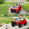thumbnail image 5 of Joyracer 24V Ride on Toys with 2 Seaters, 400W Motor Electric Power Ride on Truck Car with Remote Control for Big Kids, LED Lights, 3 Speeds, Storage, Bluetooth Music, Red, 5 of 11