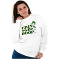 thumbnail image 5 of Betty Boop Irish St Patricks Day Women Crewneck Sweatshirt Brisco Brands X, 5 of 6