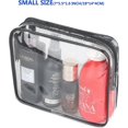 thumbnail image 3 of 3 Pieces Large Clear Travel Bags for Toiletries, Waterproof Clear Plastic Cosmetic Makeup Bags, Transparent Packing Organizer Storage Bags (Black), 3 of 4