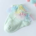 thumbnail image 3 of Baby Girls Ankle Short Princess Socks Cotton Lace  Frilly Ruffle Soft Socks, 3 of 5