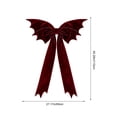 thumbnail image 3 of Extra-Large Christmas Bow Decoration – 45.28 Inch Oversized Cloth Bow for Tree Top, Porch, Window, Party Decor, 3 of 6