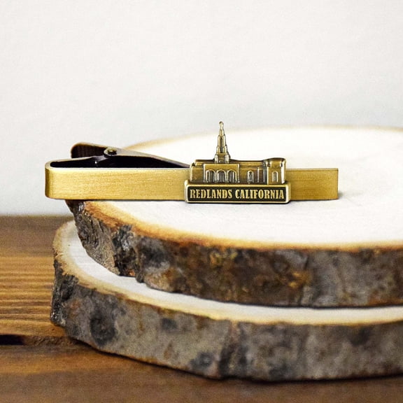Redlands Antique Silver Temple Tieclip by Ringmasters