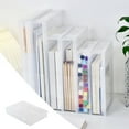 thumbnail image 2 of Binwennn Stationery Storage Book Desktop Clutter Clear Color Pen Storage Folding Craft Table with Storage Stationery Cards And Envelopes Set 100 Stationery Organizer Portable Arts And Crafts for Kids, 2 of 4
