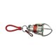 thumbnail image 3 of Llavero giratorio con garra de metal, cierre, colgante, llaveros, clips, gancho de garra, regalos Rojo, 3 of 9