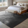 thumbnail image 4 of Black Grey Ombre Area Rugs 6'x9', Washable Small Throw Rugs for Kitchen Dining room, Coastal Beach Modern Abstract Art Indoor Outdoor Rug Non-Slip Low Pile Carpet Runner Reversible Floor Mats, 4 of 8