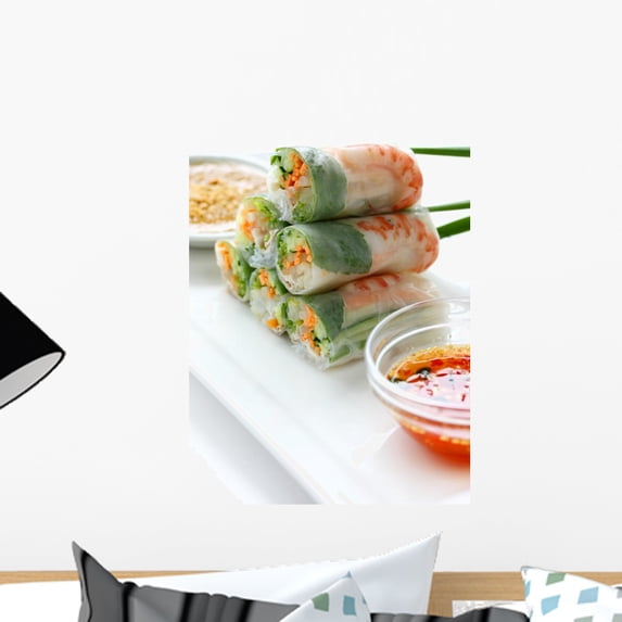 Summer Roll Salad Vietnamese Wall Mural by Wallmonkeys Peel and Stick Graphic (18 in H x 12 in W) WM182777
