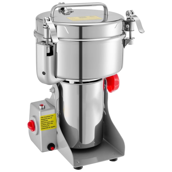 Electric Grain Mill Grinder 2000g 3400W, High Speed 32000 RPM Stainless Steel Pulverizer for Grains Coffee Beans Spices Nuts