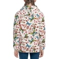 thumbnail image 6 of Kdxio Floral With Butterflies Pattern Kids Boys Girls Zip Up Hoodie 3D Printed Hooded Sweatshirt Hoody Coat with Pocket 7-12 Y-Medium, 6 of 6