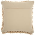 thumbnail image 2 of Nourison Shag Solid Beige Decorative Throw Pillow , 20" x 20", 2 of 2
