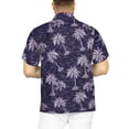 thumbnail image 2 of HAPPY BAY Men's Hawaiian Shirts Short Sleeve Button Down Shirt Mens Party Shirts Casual Holiday Summer Tropical Island Shirts for Men Funny L Faded 1 Trees, Blue, 2 of 6