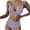 Purple, variant on QLEICOM Womens Swimsuits Tummy Control Plus Size Swimsuit Coverup Fashion Bikini Set Swimsuit Two Piece Filled Soild Swimwear Beachwear White L