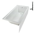 thumbnail image 5 of Streamline NAL-5340-WH 60 in. x 30 in. Acrylic Right-Hand Drain Alcove Bathtub in Glossy White With External Drain in Glossy White, 5 of 10
