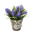 thumbnail image 3 of Artificial Plants Potted Fake Grass Home Office Desktop Decor Mini Faux Green Bonsai, 3 of 3