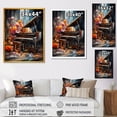 thumbnail image 4 of Designart "Magical Melody on Floral Piano I" Music Framed Wall Art - Vintage Black Music Piano Hallway Framed Wall Art Decor, 4 of 6