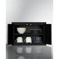 thumbnail image 4 of 12" H x 18" W 2-door wall cabinet in black, 4 of 5