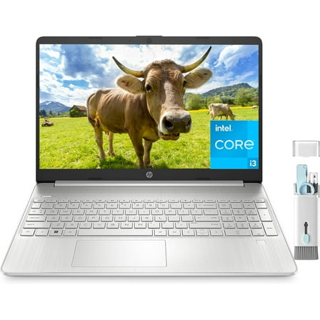 HP Business 15.6" FHD Laptop, Intel Core i3-1215U, 8GB RAM, 512GB SSD, ‎Intel UHD Graphics, Win 11 H in S, Cefesfy Multifunctional Brush