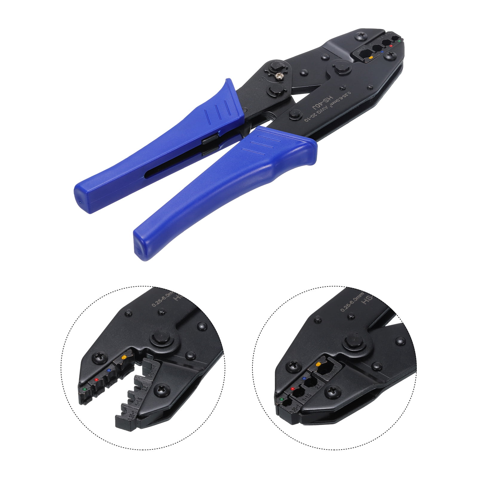 Uxcell Wire Crimping Tool Kit Crimper Plier for Heat Shrink Connectors Home Repair Butt Connectors