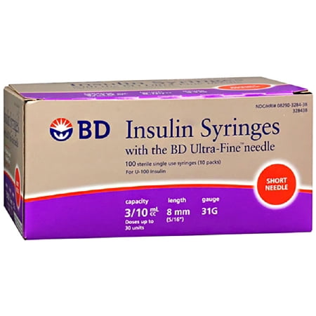 bd insulin syringe u/f