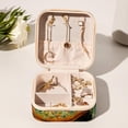 thumbnail image 6 of Chameleon Travel Portable Square Jewelry Box Organizer: Ideal Solution for Rings, Earrings, Necklaces, Bracelets, and More! Gift for Girls and Women., 6 of 6