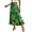 Army Green, variant on Floral Maxi Skirt for Women Fashion Casual High Waist Stretchy Printed A-Line Flowy Vcation Summer Beach Skirt Multicolor