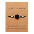 thumbnail image 1 of WREESH Natural Stone Adjustable Woven Paper Card Bracelet Decorative Bracelet, 1 of 1