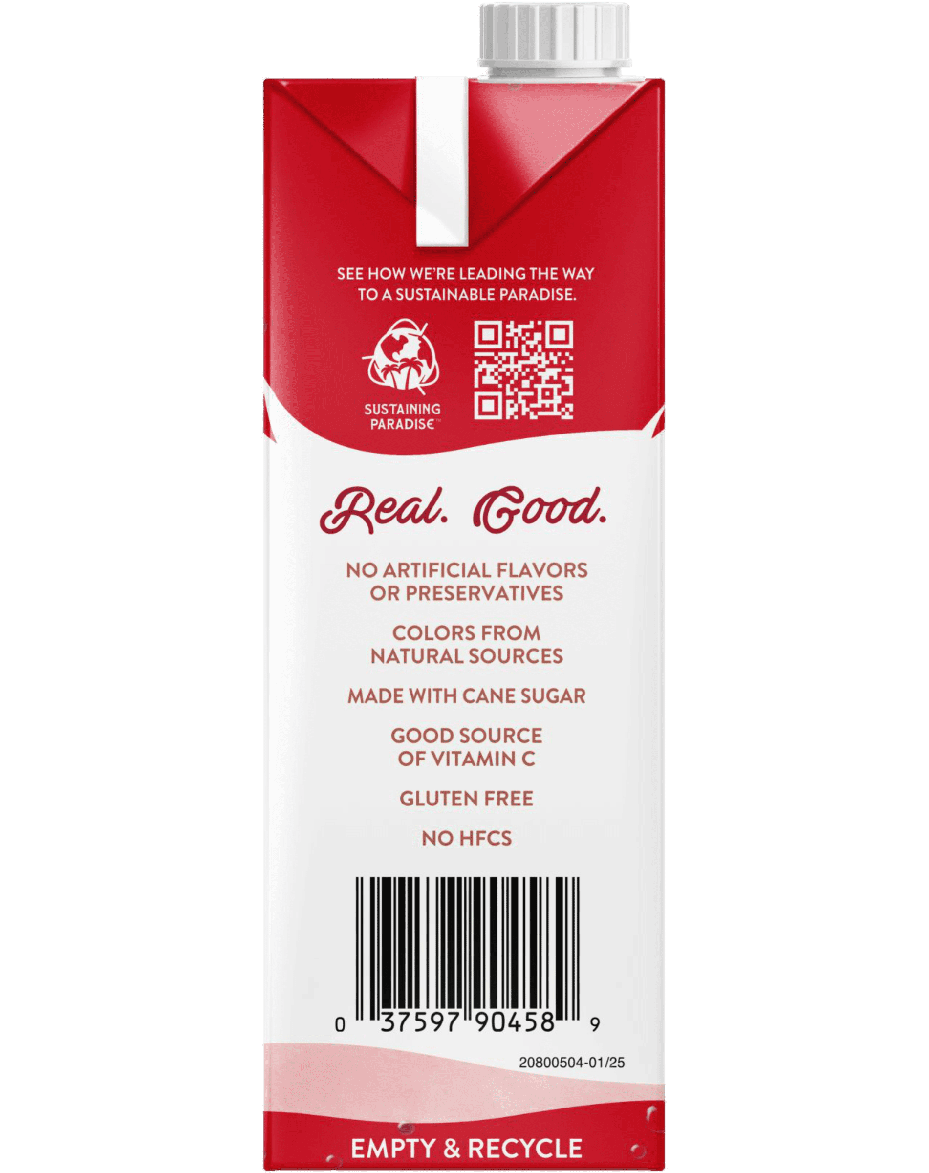 Island Oasis Strawberry Fruit Puree, 1 Liter Carton (pack of 2) with By The Cup Coasters