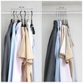 thumbnail image 4 of SONGMICS Perchas de Ropa, Juego de 50, Antideslizantes, Gancho Giratorio de 360°, Gris Claro y Gris Oscuro, 4 of 5
