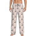 thumbnail image 2 of Goofa Cute Panda Printed Soft Pajama Pants for Men, Wide Leg Comfy Casual Lounge Yoga Pants-Small, 2 of 9