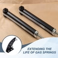 thumbnail image 5 of Uxcell 10mm Ball Stud Mounting Bracket, 2pcs Arc-shaped Gas Spring Struts Lift Support Brackets with 4pcs Nuts and 4pcs Ball Studs for Skylight Tool Box Engine Cover Lid, Black, 5 of 6