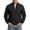 Black, variant on Mens Bomber Jacket Fashion Cropped Baseball Collar Zip Up Jacket for Men with Zip Pockets Solid Collor Elastic Cuffs Long Sleeve Outerwear for Daily Casual L