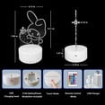 thumbnail image 3 of Luz nocturna LED COBIKU 3D Illusion, control remoto de 16 colores, 3 of 8
