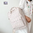thumbnail image 3 of Fashion Floral Backpack Large Capacity Student Shoulder School Bag (A), 3 of 10