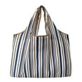 thumbnail image 1 of CNKOO Flower Star Stripe Reusable Folding Women Shopping Bag Large Capacity Pouch Tote, 1 of 12