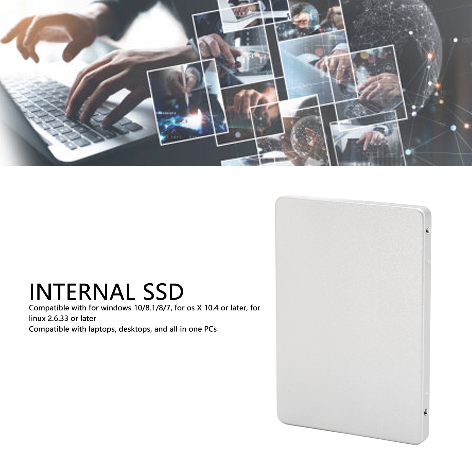 2.5inch Internal Solid State Drive SATA III 6Gb/s Read Speed Up To 550Mb/s Laptop SSD for Desktop PC
