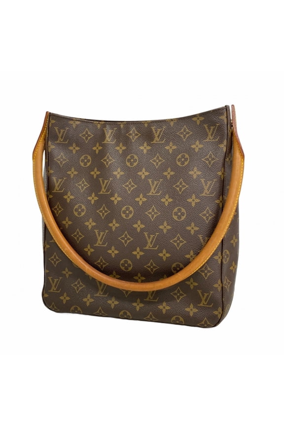 Pre-Owned Louis Vuitton Monogram Looping GM Shoulder Bag M51145 Brown Women's
