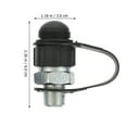 thumbnail image 3 of 2pcs Hydraulic Fittings 3 8 Quick Male Joint High Pressure Oil Joint, 3 of 9