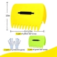 thumbnail image 2 of Garden Leaf Scoops & Gloves Set, 2 Pairs of , Adjustable-Handle Leaf Claws, High-Quality Plastic Hand Rakes, 2 of 5
