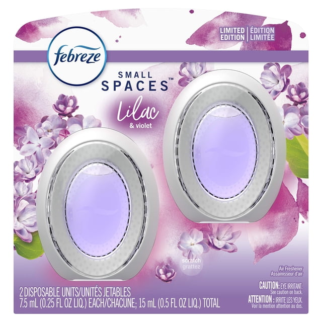 Ambientador Febreze Small Spaces Lilac Violet 2 unidades